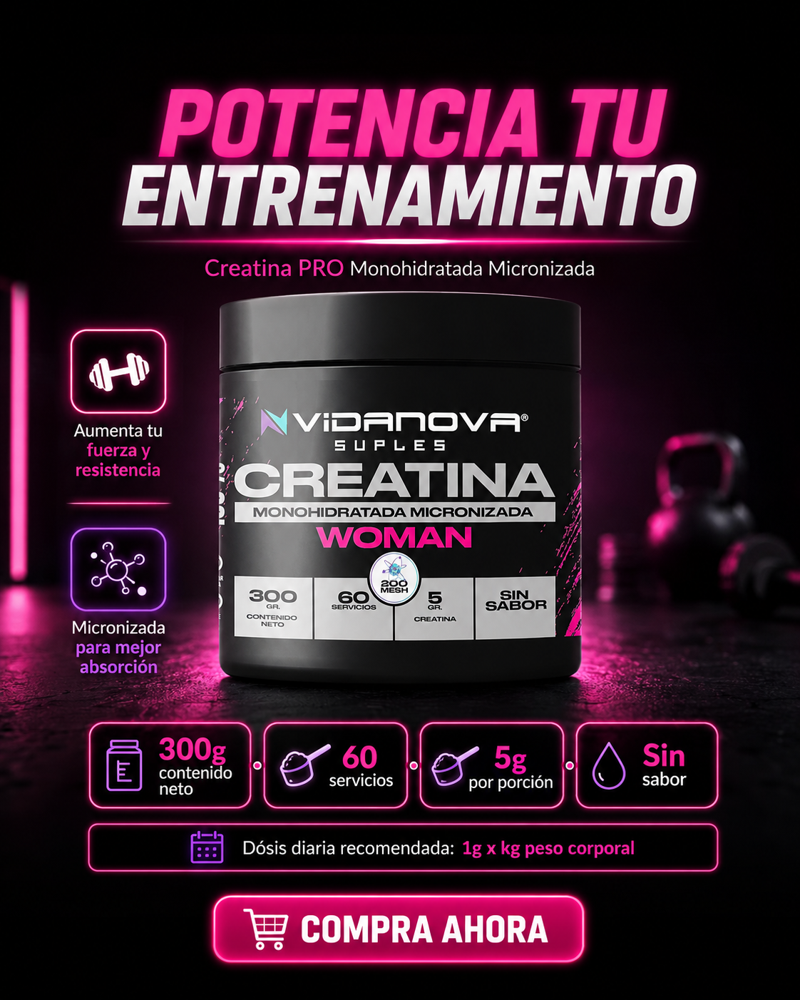 creatina woman stgostore